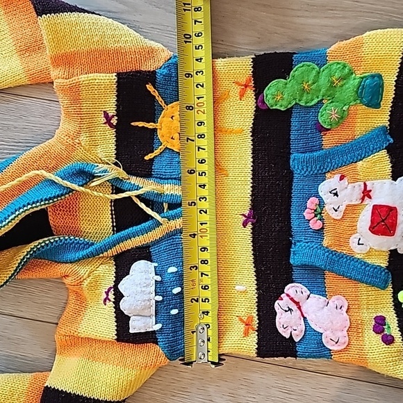 Peruvian Knit Wool Pullover Sweater, 0-6m - Picture 8 of 9